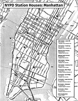 NYPD Precinct Map (Manhattan)
